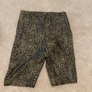 Onzie Free People Snakeskin Biker Short